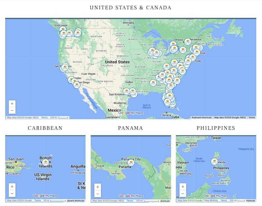 100 Locations Map